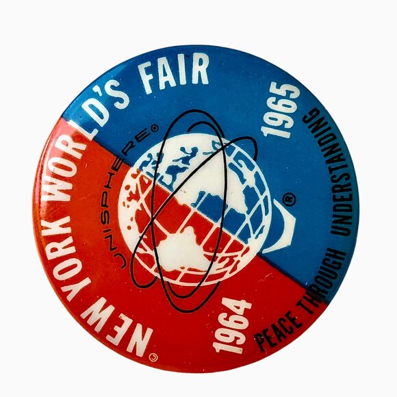 New York World's Fair Pin 1964-65 Unisphere Peace through Understanding - Picture 6 of 11